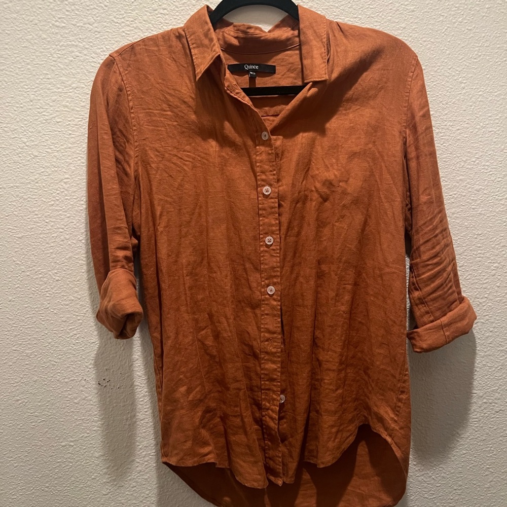 Quince Linen Button Down